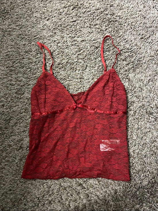 Edikted Tops - Edikted Burgundy Lace Camisole